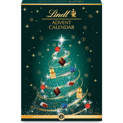 Lindt Adventni koledar - božično drevo - 221 g Cene