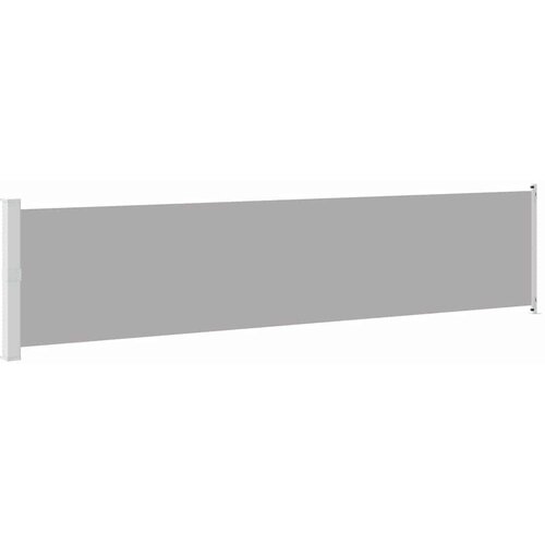  Uvlačiva bočna tenda za terasu 140 x 600 cm siva Slike