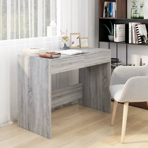 Furnova Pisalna miza siva sonoma 101x50x76,5 cm iverna pl., (21925345) Slike