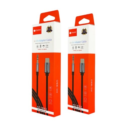  DEEPBASS Adapter audio 3,5mm na Type C 1.2m CRNI Slike