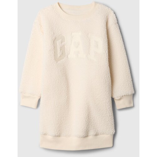 GAP Baby sherpa sweatshirt dress with logo - Girls Cene