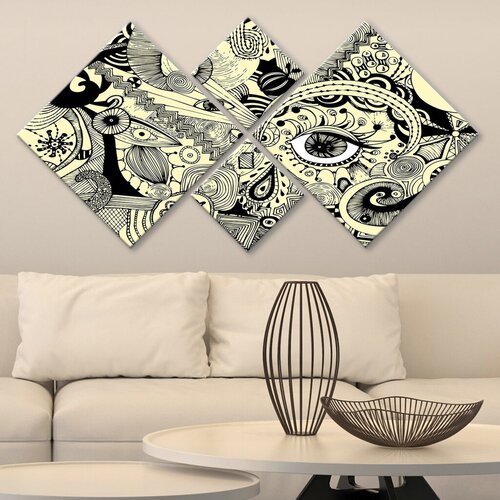 Wallity slika 4MDF93541693, 60x115 cm, 4 dijela Cene
