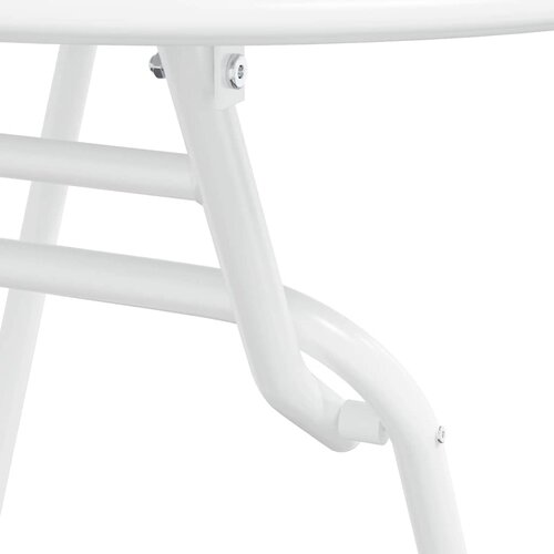 Bistro set za vrt 3 pcs Bijelo Čelik Slike