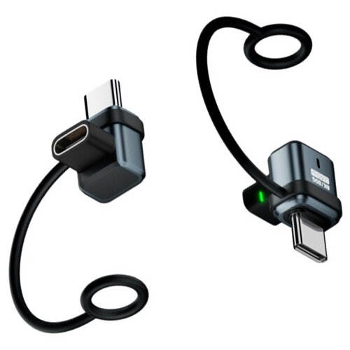 INF 2-Pack Type-C ženski na mo&scaron;ki L-adapter: 240W, 120Gbps, Visoka zmogljivost Grey, (5000291409) Cene