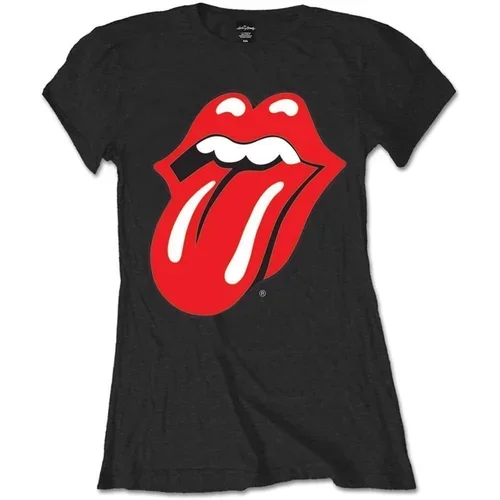 The Rolling Stones majica Classic Tongue XL Črna