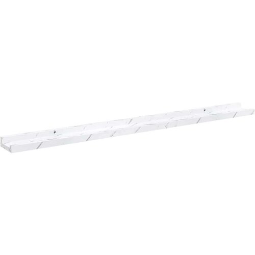  Polica na zidu s policom 2 pcs Bijeli mramor 100 x 9 x 3 cm Slike