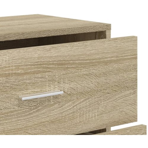  Komoda 2 kom boja hrasta sonome 60x31x84 cm konstruiranog drva Smeđa Slike