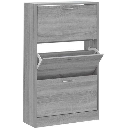 Maison Chic Omarica za obutev - Kopa za čevlje siva sonoma 63x24x103 cm inženirski les, (21777158) Slike