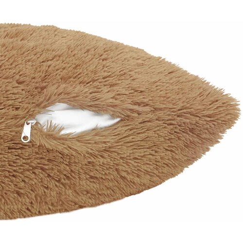  Presvlaka za jastuk 2 pcs HEERLEN Sivosmeđa 55 x 55 cm PV flis Slike