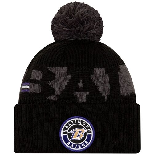New Era Baltimore Ravens NFL 2020 Official Sideline Cold Weather Sport Knit zimska kapa Slike