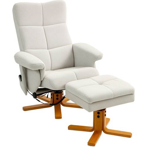 HOMCOM masažni stol poliester, pena 80D x 86&Scaron; x 99V cm Krem bel, (5000242856) Cene