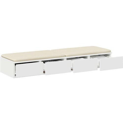  Ladice za krevet Bijela 120x36 5x16 5 cm Izrađeno od iverice Slike