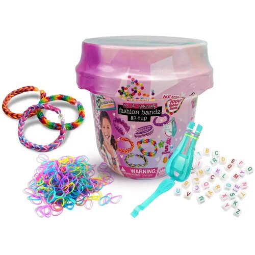 Flair Toys WeCool: ILY DIY set za izradu narukvica od gumenih traka s perlicama, u čaši za pohranu. Cene