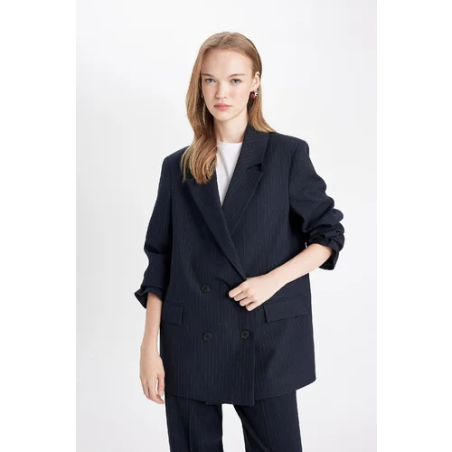 Defacto Oversize Fit Jacket Collar Taffeta Blazer Jacket