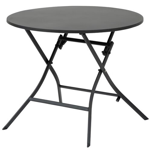 Hesperide Baštenski sto okrugli Greensboro sklopivi 85x85x71 metal sivi (205068) Cene