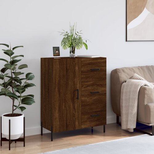 VidaXL Komoda boja smeđeg hrasta 69 5x34x90 cm od konstruiranog drva Slike