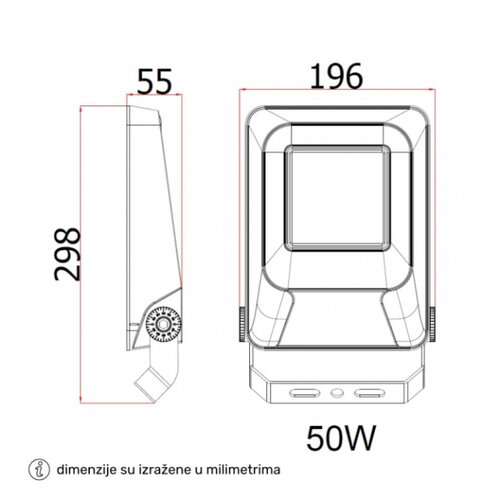  LED REFLEKTOR FL50W-08 4000K IP65 Slike