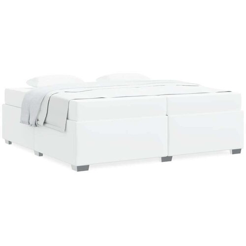  Okvir za krevet Bijelo 200 x 200 cm Umjetna koža Slike
