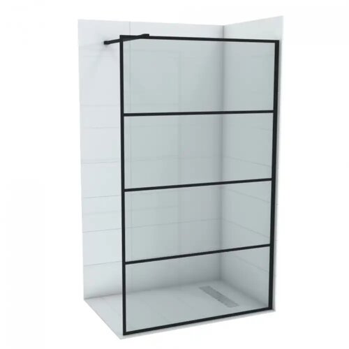  Walk-in COPEN MONTE 120x200 matt black ram 8mm staklo C-02-SB120 Cene