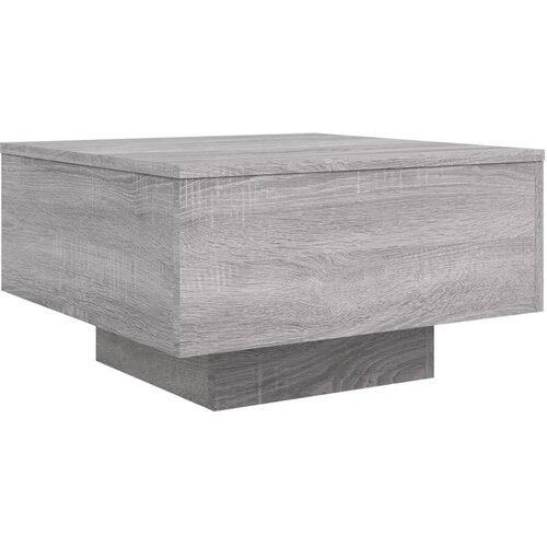  Stolić za kavu siva boja hrasta 55x55x31 cm konstruirano drvo Slike