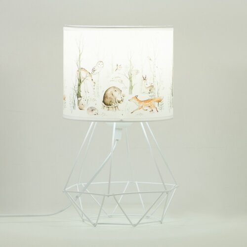  Dečija stona lampa KIDS ROOM 1xE27/60W/230V prečnik 18 cm, sa motivom životinja Slike