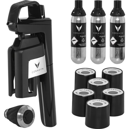 CORAVIN Wine System black Timeless Six + 6 pcs. Cijene