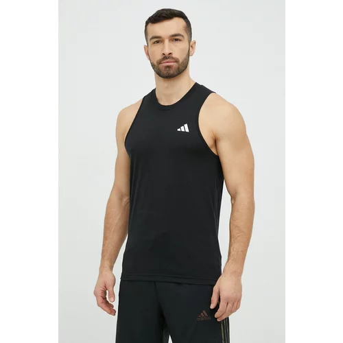 Adidas Kratka majica za vadbo Training Essentials Feelready črna barva