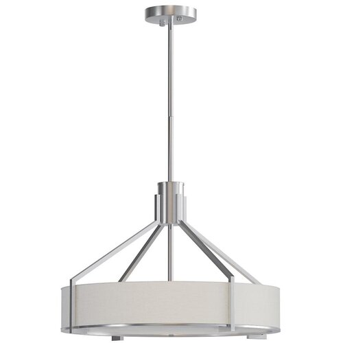 Open Design OR85624-Luster na &scaron;tapu DORETTO 4xE27/15W/230V prečnik 50 cm mat hrom/bela Cene