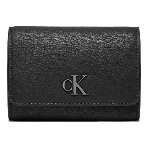 Calvin Klein Jeans Velika ženska denarnica Minimal Monogram Med K60K612376 Črna
