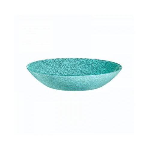 Luminarc icy turquise 20 stakleni duboki plavi tanjir Slike