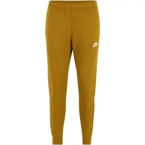 Nike Sportswear Hlače zlatno žuta / bijela