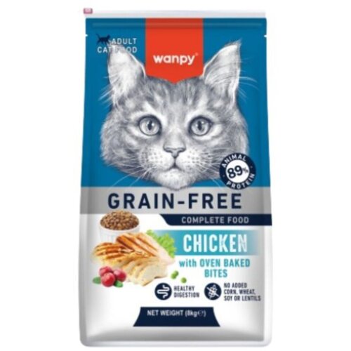 WANPY Suva hrana za mačke Grain Free, Piletina, 8kg Slike