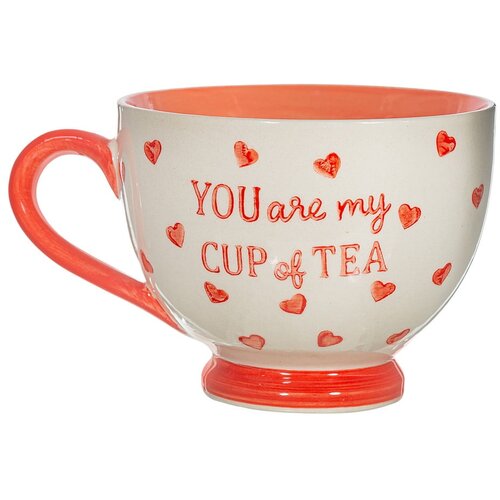 Sass &amp;amp; Belle Crvena/bijela keramička &amp;scaron;alica 400 ml You are My Cup of Tea &amp;ndash; Slike