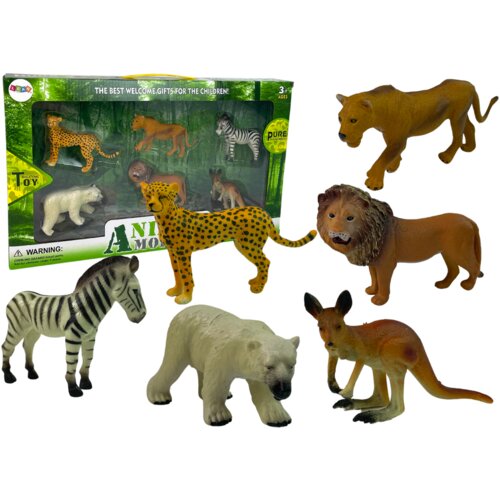  Africa Wildlife Figurine Set Kangaroo Zebra Slike