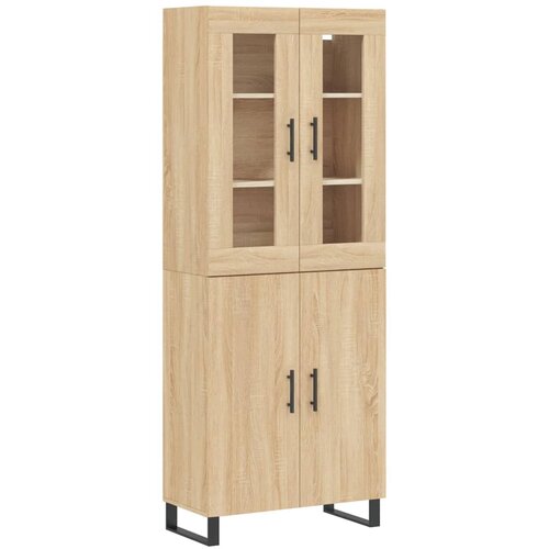  Visoka komoda hrasta sonome 69,5x34x180cm od konstruiranog drva Slike