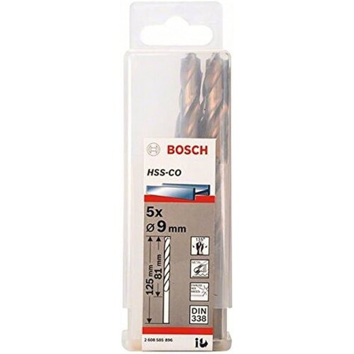 Bosch burgija za metal HSS-Co, din 338 9 mm, 1 komad ( 2608585896. ) Slike