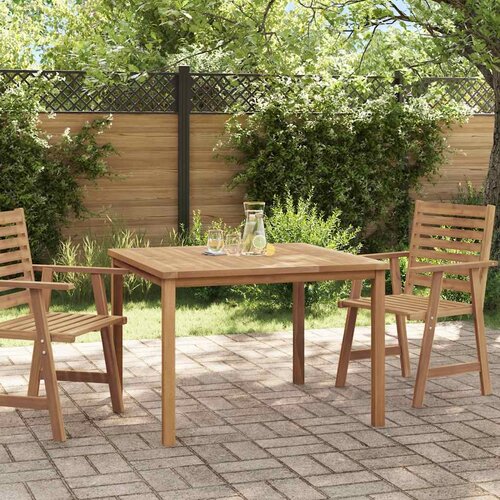  Vrtni blagovaonski stol 110 x 110 x 77 cm od masivne tikovine Cijene
