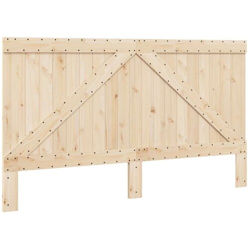 vidaXL Okvir za krevet s uzglavljem sivi 200 x 200 cm masivna borovina Cene