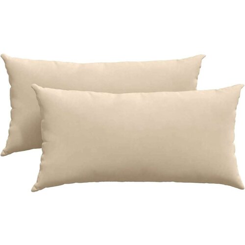 VidaXL jastučići za sofu 2 pcs krema 80 x 40 cm tkanina Slike