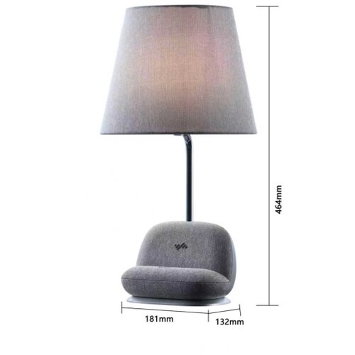  Immax NEO 09109L - LED stona lampa SOFA sa prigu&amp;scaron;iva i Qi bežičnim punjenjem LED/6W/230V siva Slike