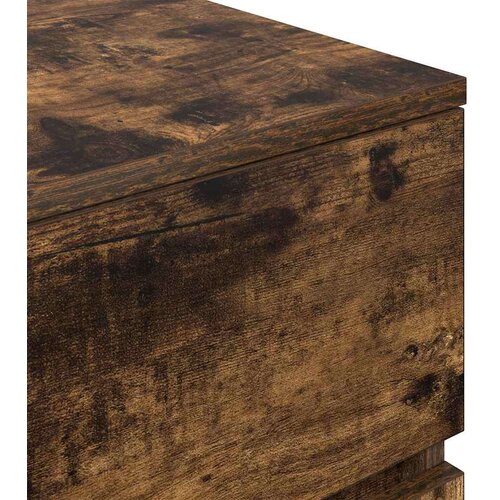 vidaXL Nočna omarica dimljen hrast 39x35x65 cm inženirski les Cene