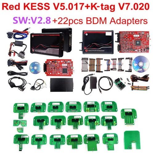 Aermotor Kess Ksuite V280, EU Rdeča, Neomejeno spletno programiranje, Kess ktag 22kos, (5000156911) Slike