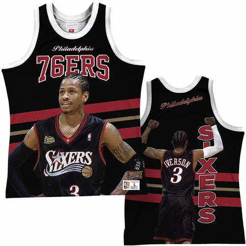Mitchell And Ness muška Allen Iverson 3 Philadelphia 76ers Mitchell & Ness Behind the Back Player Tank Top majica
