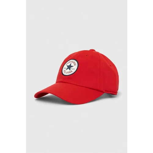 Converse Kapa sa šiltom boja: crvena, s aplikacijom