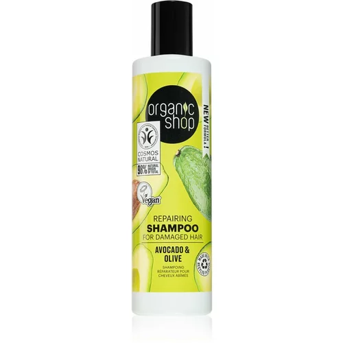 Organic Shop Avocado & Olive obnavljajući šampon za oštećenu kosu 280 ml