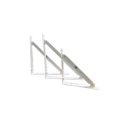 Konzola preklopna 40cm bijela nosivost 2kom:50kg Slike