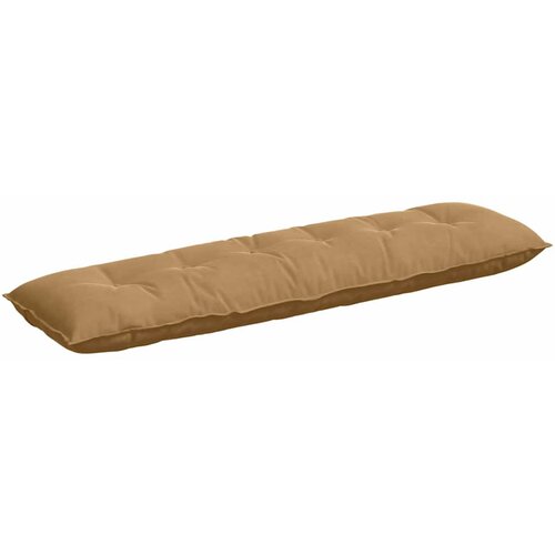 VidaXL Poglavni vzglavnik Rjava 180 x 50 cm Žametna tkanina, (5000278397) Slike