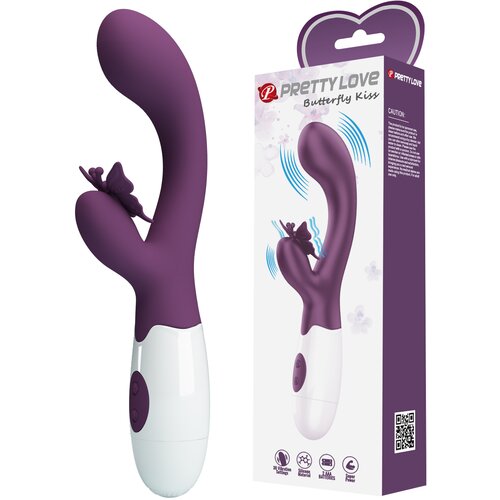Pretty Love Butterfly Kiss Rabbit Vibrator Purple Cijene