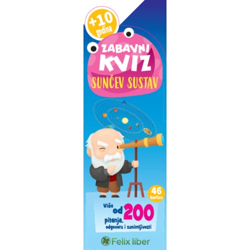 Felix Liber Zabavni kviz - Sunčev sustav, 46 kartica, 200+ pitanja Slike