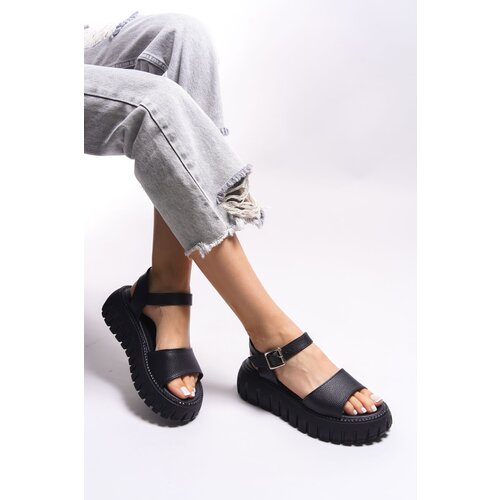 Riccon Rymlal Women's Sandals0012610 Black Slike